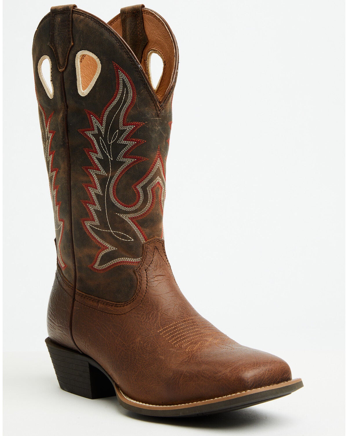 Cody James Men's Montoya Performance Western Boots - Broad Square Toe, Brown, hi-res