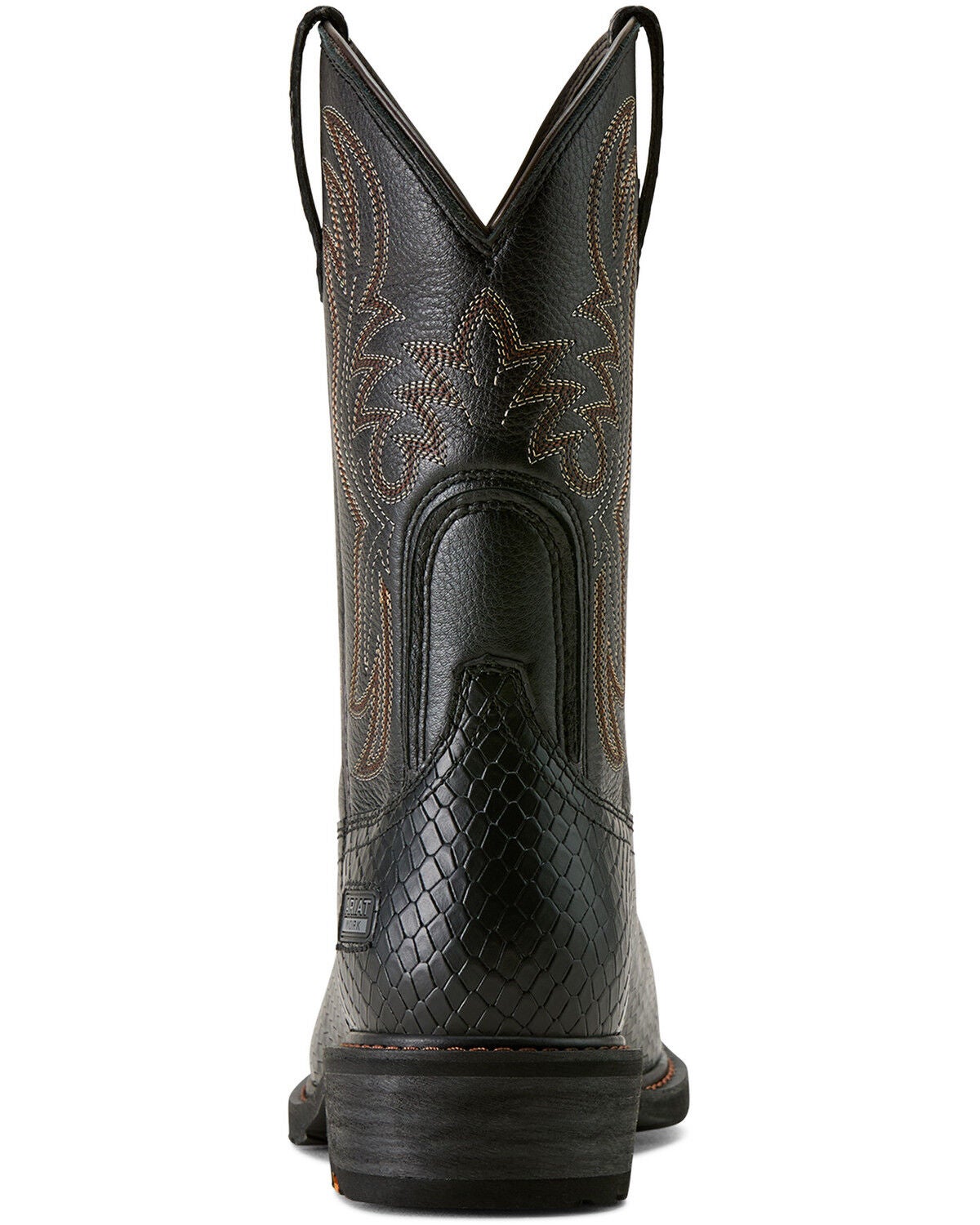 Image #5 - Ariat Men's Ironside Pull-On Work Boots - Steel Toe, Black, hi-res