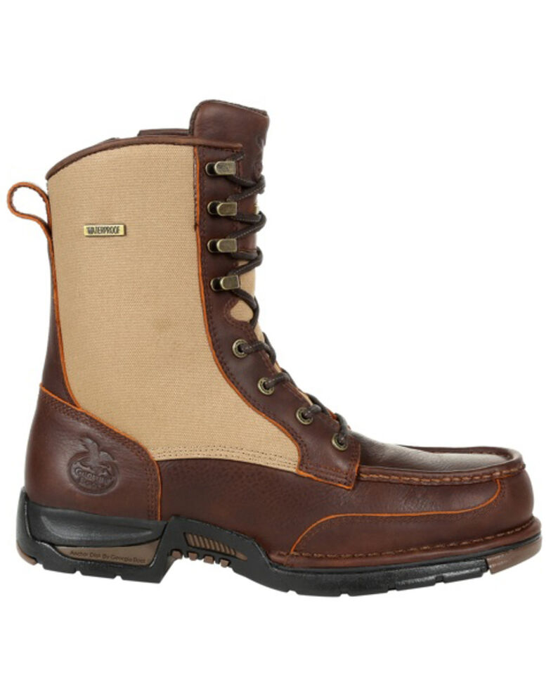 Georgia Boot Men's Athens Waterproof Upland Work Boots - Soft Toe, Brown, hi-res