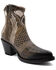 Image #1 - Ferrini Women's Savannah Fashion Booties - Round Toe, Dark Brown, hi-res