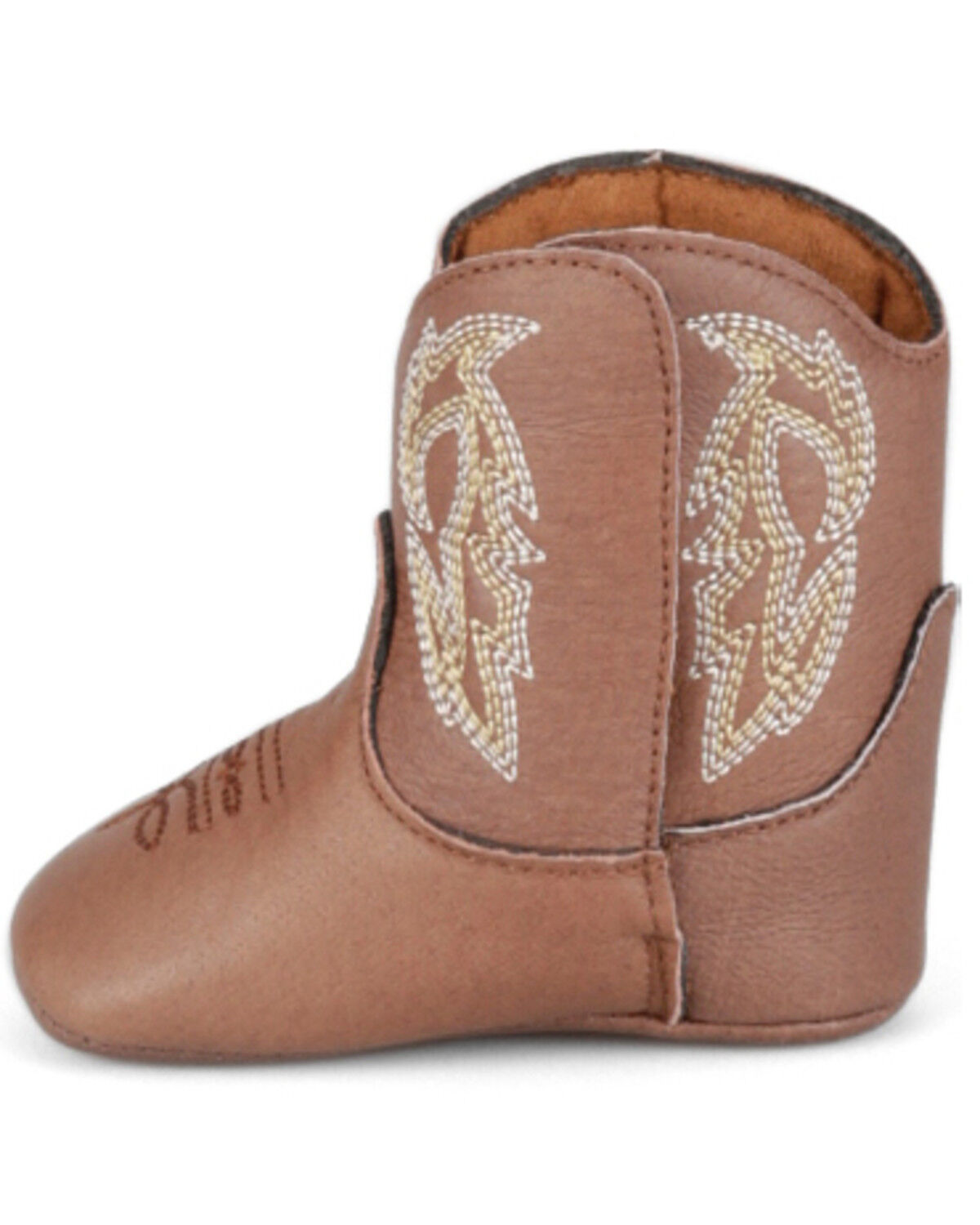 Image #3 - Justin Infant Boys' Baby Canter Western Boots - Broad Square Toe, Brown, hi-res