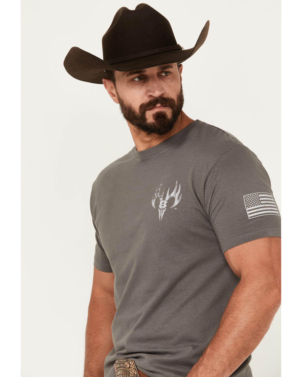 Image #4 - Buckwear Men's Belong To The Brave Short Sleeve Graphic T-Shirt, , hi-res