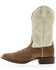 Image #3 - Botas Caborca For Liberty Black Women's Embroidered Leaf Western Boot - Broad Square Toe, Natural, hi-res
