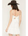 Image #6 - Shyanne Women's Tiered Tie-Back Mini Dress, White, hi-res