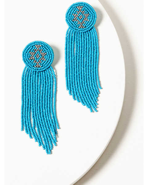 Idyllwind Women's Adalee Seed Bead Earrings , Turquoise, hi-res