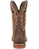 Image #4 - Rocky Men's Long Range Waterproof Western Boots - Square Toe, Distressed Brown, hi-res