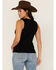 Image #4 - RANK 45® Women's American Rodeo Steer Head Graphic Tank Top, , hi-res
