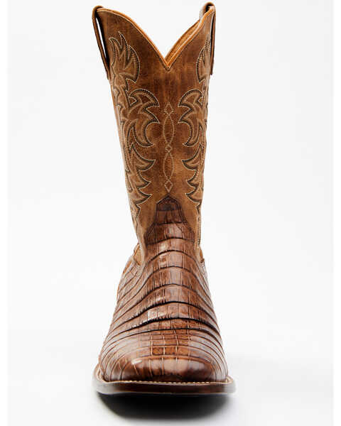 Image #4 - Cody James Men's Nuez Exotic Caiman Skin Western Boots - Broad Square Toe, Tan, hi-res
