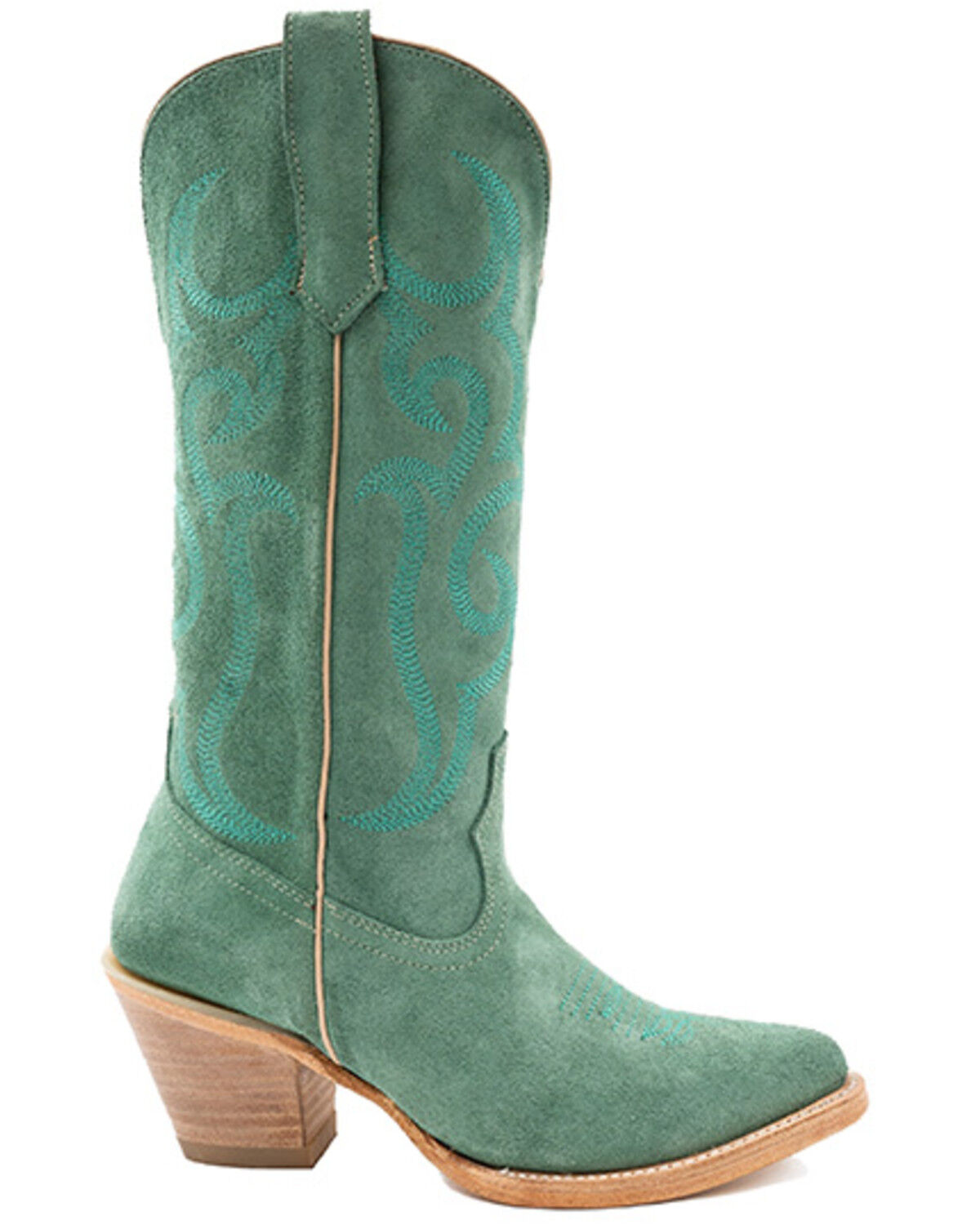 Image #2 - Ferrini Women's Quinn Western Boots - Round Toe, Seafoam, hi-res