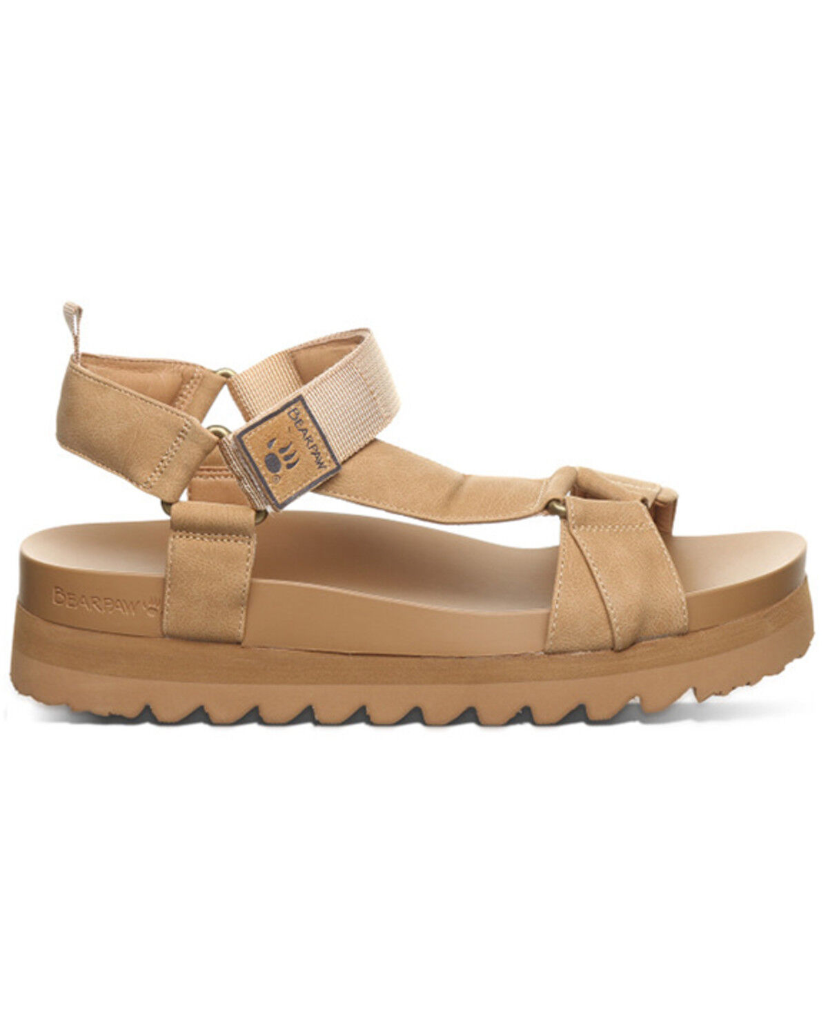Image #2 - Bearpaw Women's Hydra Platform Sandals, Brown, hi-res