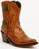 Image #1 - Liberty Black Women's Shirley Concho Western Booties - Snip Toe, Tan, hi-res