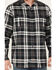 Image #3 - Hawx Men's FR Plaid Print Long Sleeve Button-Down Work Shirt, Charcoal, hi-res
