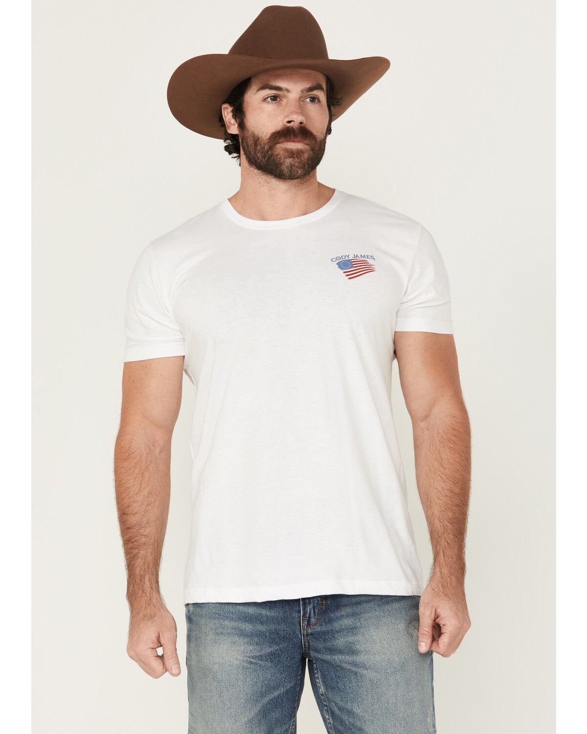 Cody James Men's Heritage Short Sleeve Graphic T-Shirt, White, hi-res