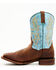 Image #3 - Dan Post Men's Performance Western Boots - Broad Square Toe, Blue, hi-res