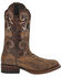 Image #2 - Dan Post Women's Sabina Western Boots - Broad Square Toe, Tan, hi-res