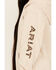 Image #3 - Ariat Girls' Boot Barn Exclusive Leopard Logo Hoodie, Oatmeal, hi-res