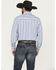 Image #4 - Ely Walker Men's Striped Long Sleeve Pearl Snap Western Shirt, Blue, hi-res