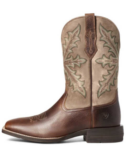 Image #2 - Ariat Men's Qualifier Western Performance Boots - Square Toe, Brown, hi-res