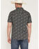 Image #4 - Moonshine Spirit&reg; Men's Midnight Bloom Floral Print Short Sleeve Snap Western Shirt, Black, hi-res