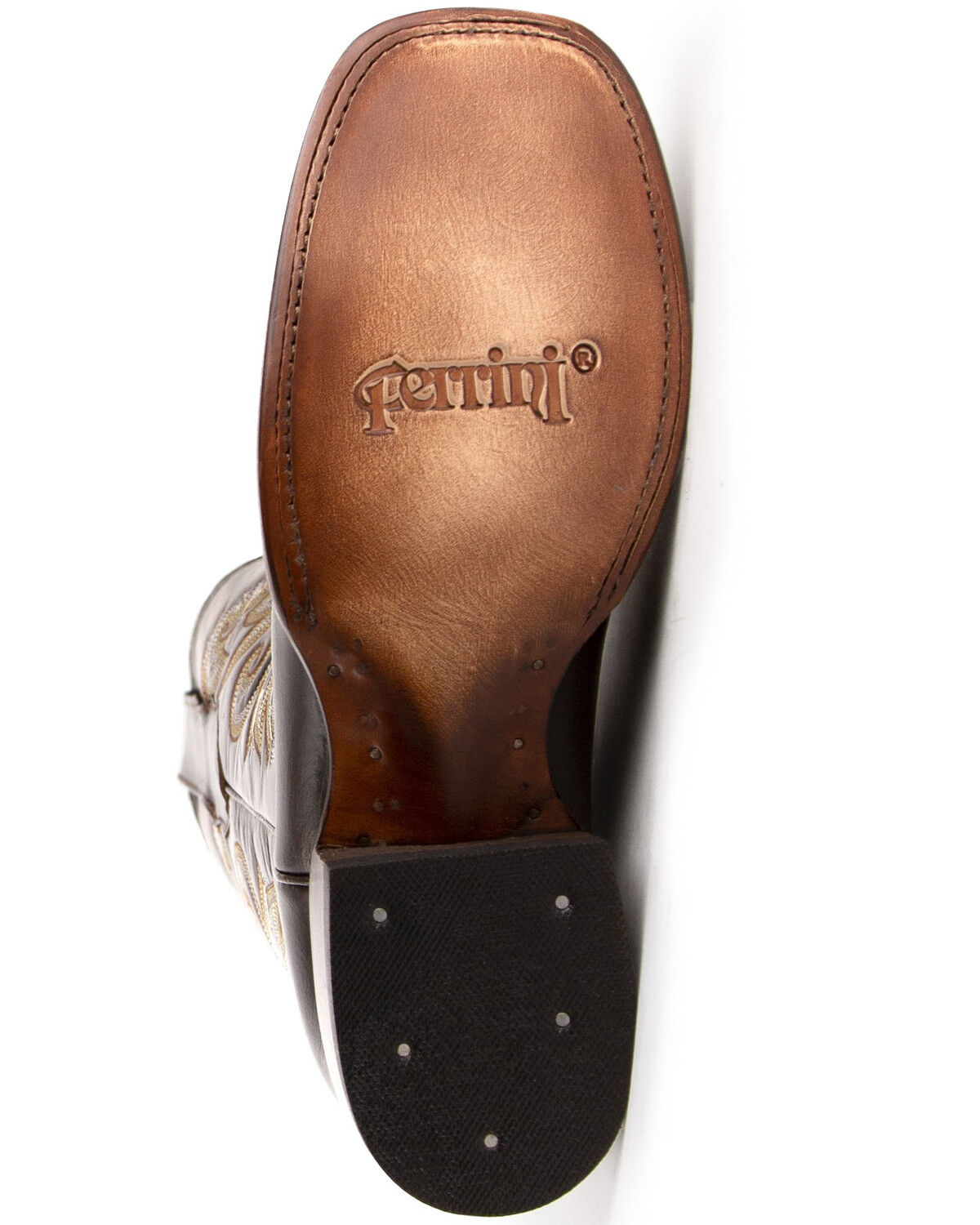 Image #6 - Ferrini Men's Tundra Western Boots - Square Toe, Chocolate, hi-res