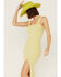 Image #2 - Shyanne Women's Ribbed Sweater Knit Midi Bodycon Dress, Green, hi-res