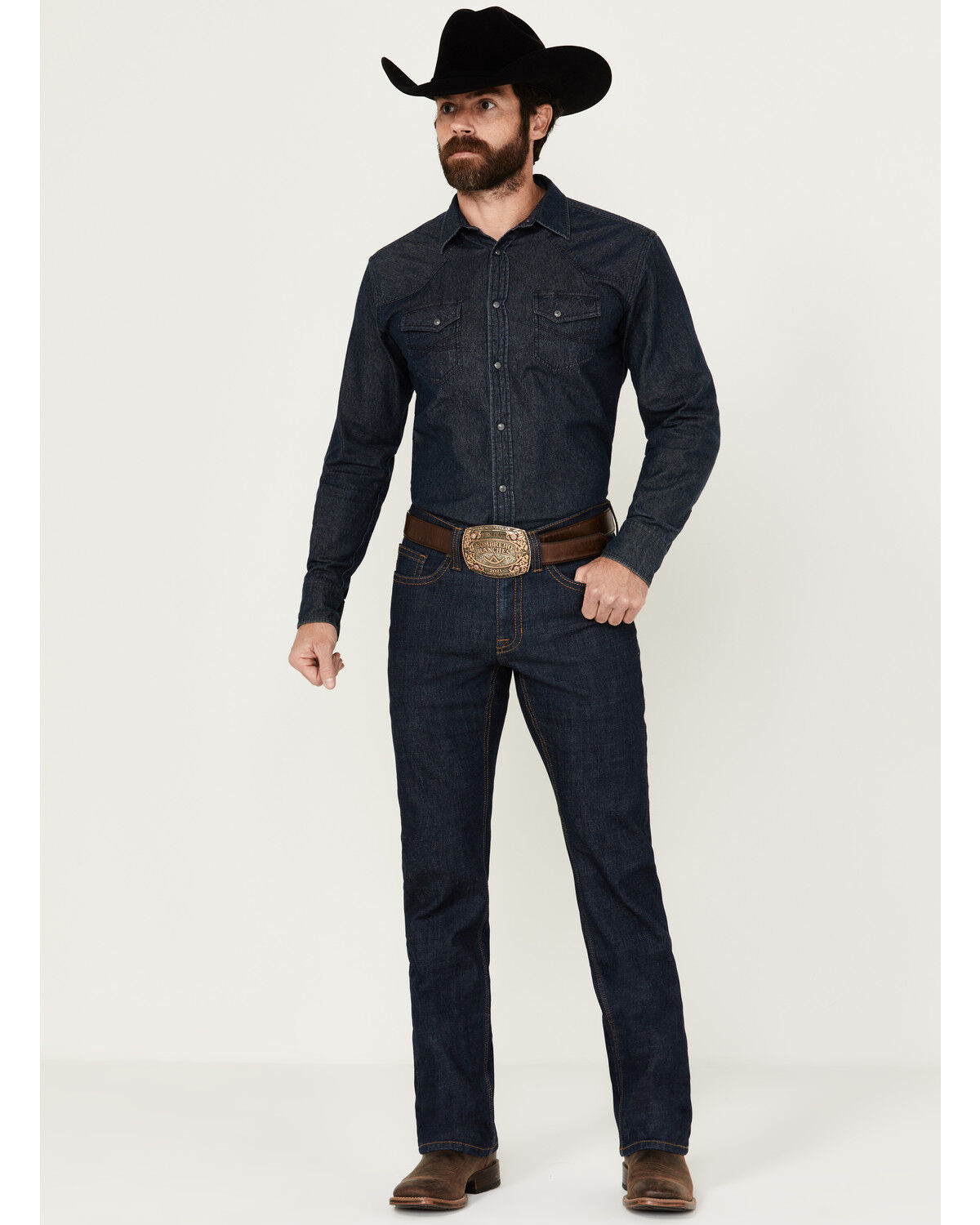 Image #1 - Cody James Men's Jackson Slim Straight Stretch Denim Jeans, Dark Wash, hi-res