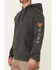 Image #3 - Hawx Men's Primo Logo Fleece-Lined Work Hooded Sweatshirt, Dark Grey, hi-res