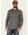 Image #1 - Brothers and Sons Men's Burleson Everyday Plaid Print Long Sleeve Button Down Flannel, Black, hi-res