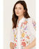 Image #2 - Johnny Was Women's Petunia Smocked Lisbon Shirt, White, hi-res