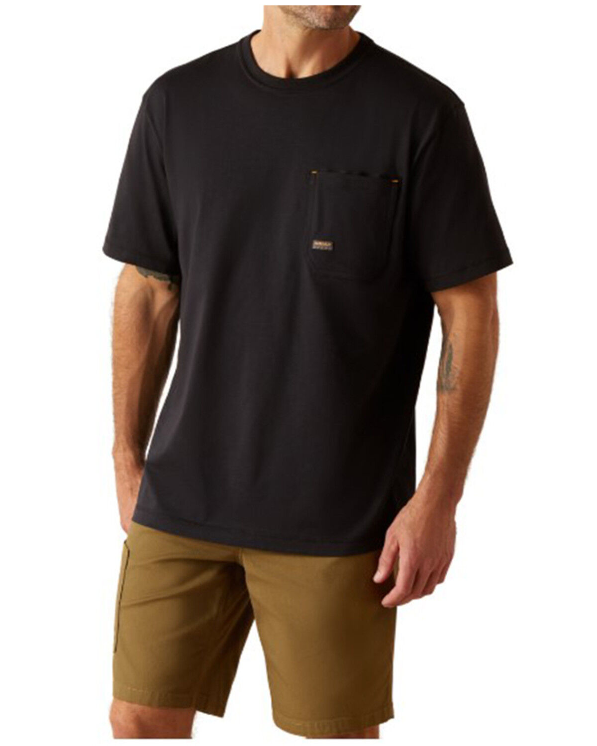 Image #2 - Ariat Men's Workman Victory Eagle Short Sleeve Graphic Work T-Shirt, Black, hi-res