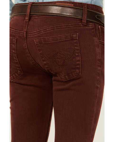 Image #4 - Shyanne Girls' Pull-on Stretch Flare Jeans , Mahogany, hi-res