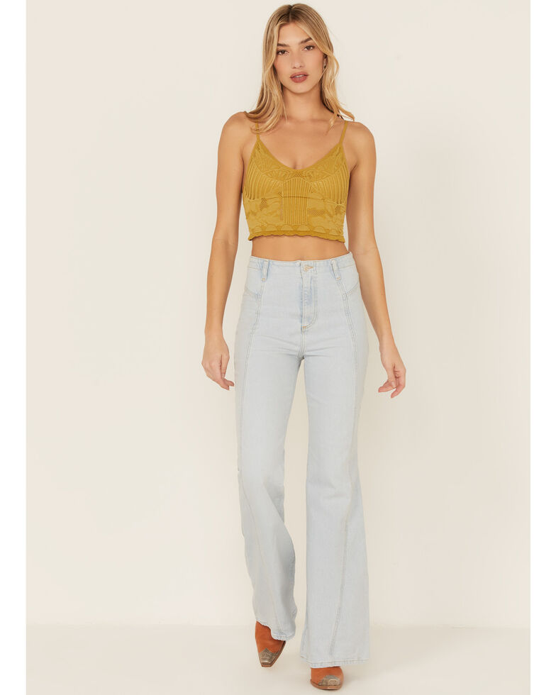 Free People Women's Florence Flare Jeans, Blue, hi-res