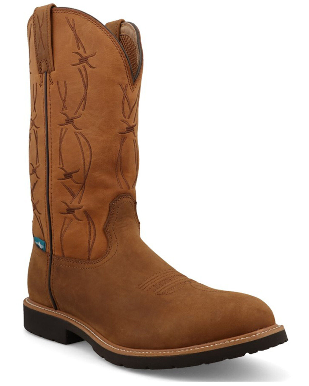 Image #1 - Twisted X Men's 12" Western Work Boots - Nano Toe, Taupe, hi-res