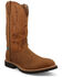 Image #1 - Twisted X Men's 12" Western Work Boots - Nano Toe, Taupe, hi-res