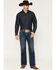 Image #1 - Ariat Men's M4 Silverton Crawford Medium Wash Relaxed Bootcut Stretch Denim Jeans - Big, Medium Wash, hi-res