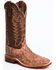 Image #2 - Tony Lama Men's San Saba Vintage Full Quill Ostrich Western Boots - Broad Square Toe, Chocolate, hi-res