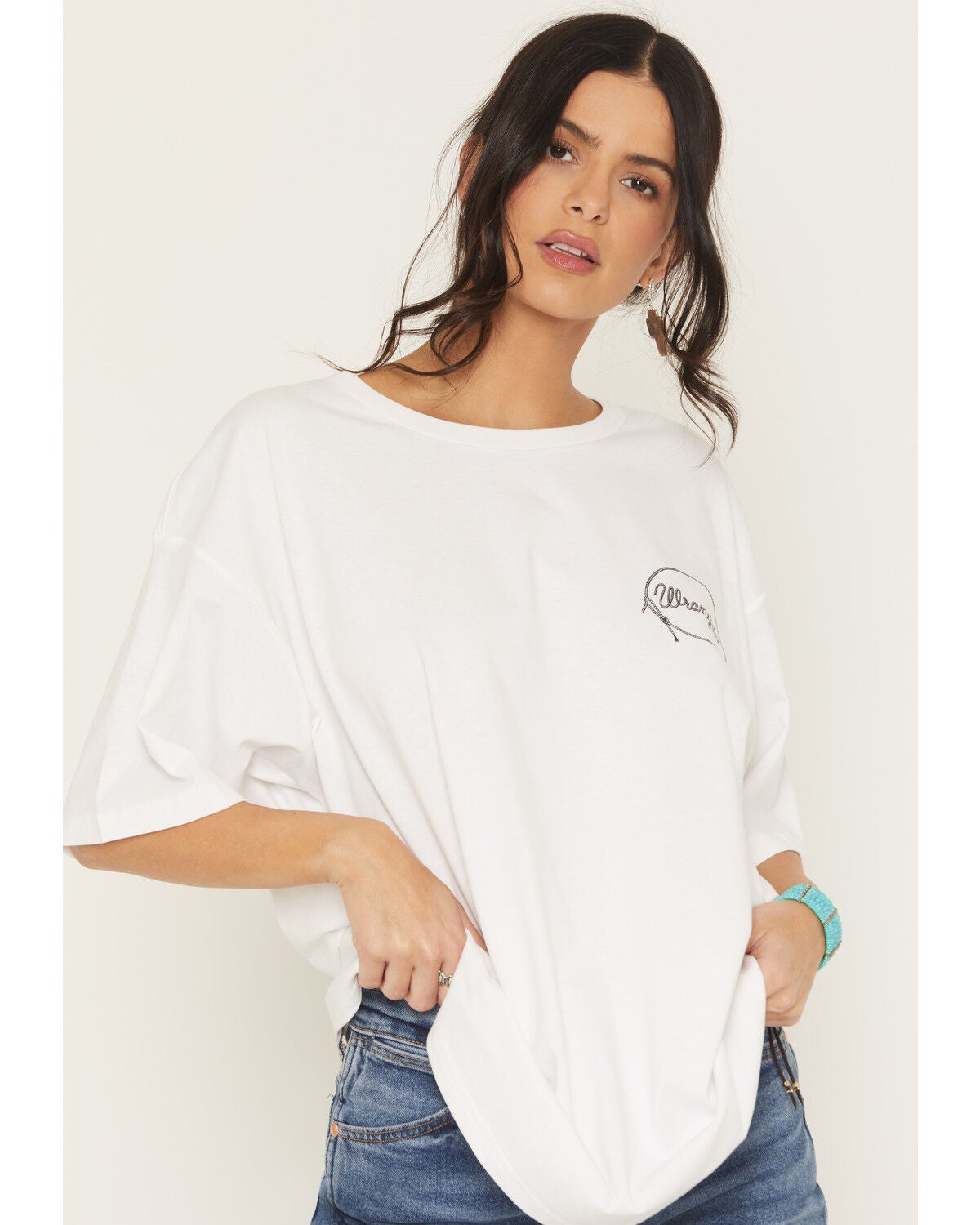 Image #1 - Wrangler Retro Women's Rodeo Short Sleeve Graphic Tee, White, hi-res