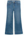 Image #2 - Wrangler Girls' Medium Wash Nala Trouser Stretch Denim Jeans, Medium Wash, hi-res