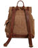 Image #2 - Scully Brown Suede with Leather Trim Backpack, Brown, hi-res