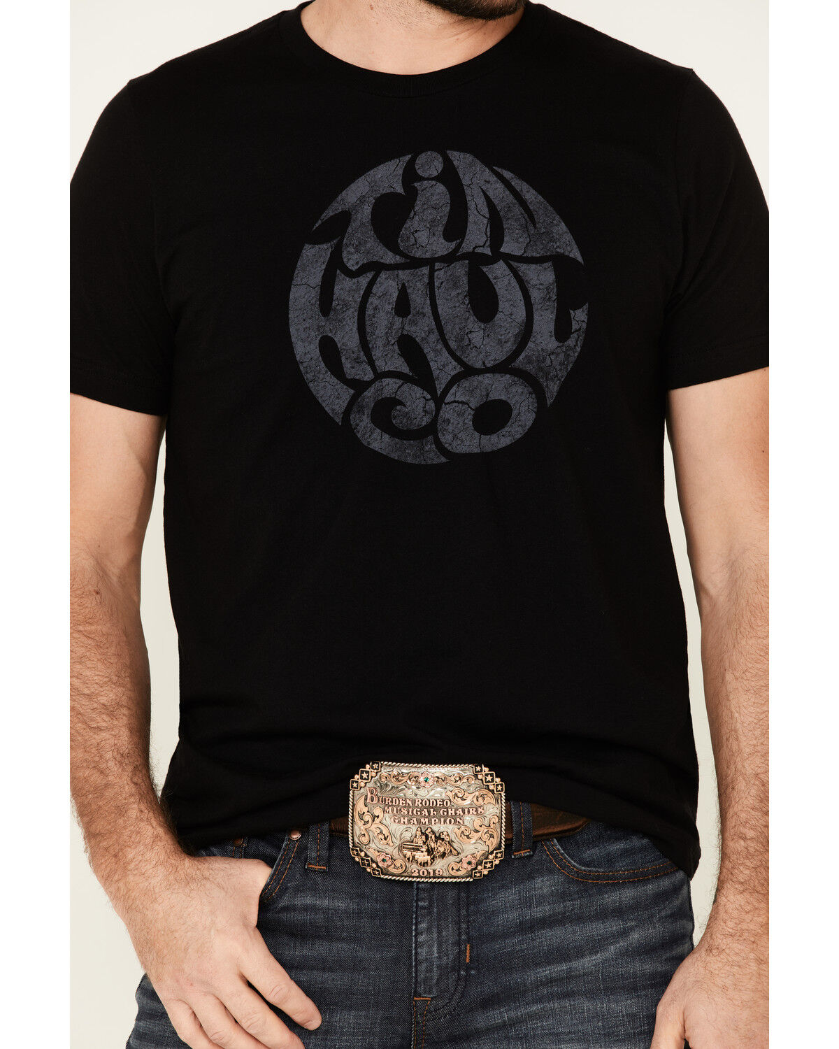 Image #3 - Tin Haul Men's Co. In Circle Vintage Logo Short Sleeve T-Shirt, Black, hi-res