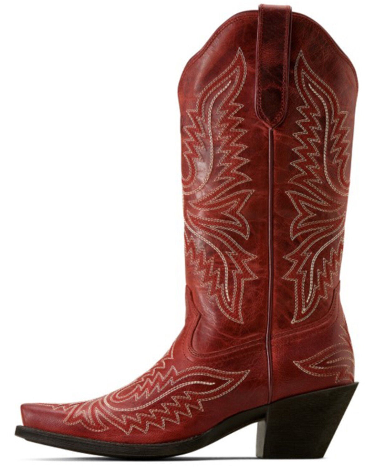 Image #2 - Ariat Women's Round Up Collins Western Boots - Snip Toe, Red, hi-res