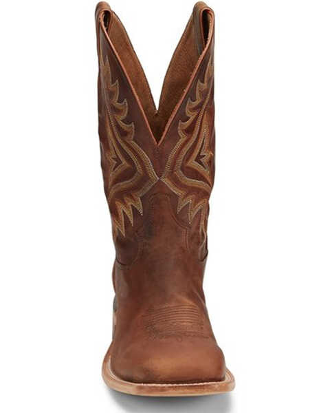Image #5 - Tony Lama Men's Worn Goat Leather Americana Western Boots - Broad Square Toe, Tan, hi-res