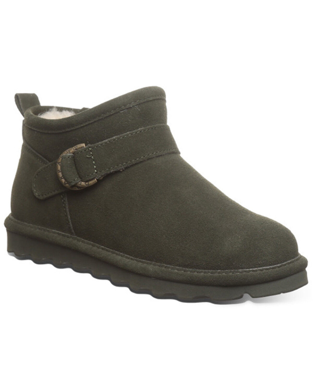 Image #1 - Bearpaw Women's Petite Casual Boots, Dark Green, hi-res