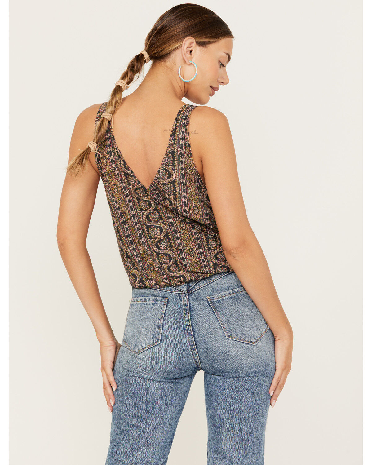 Image #4 - Free People Women's Your Twisted Tank, Black, hi-res