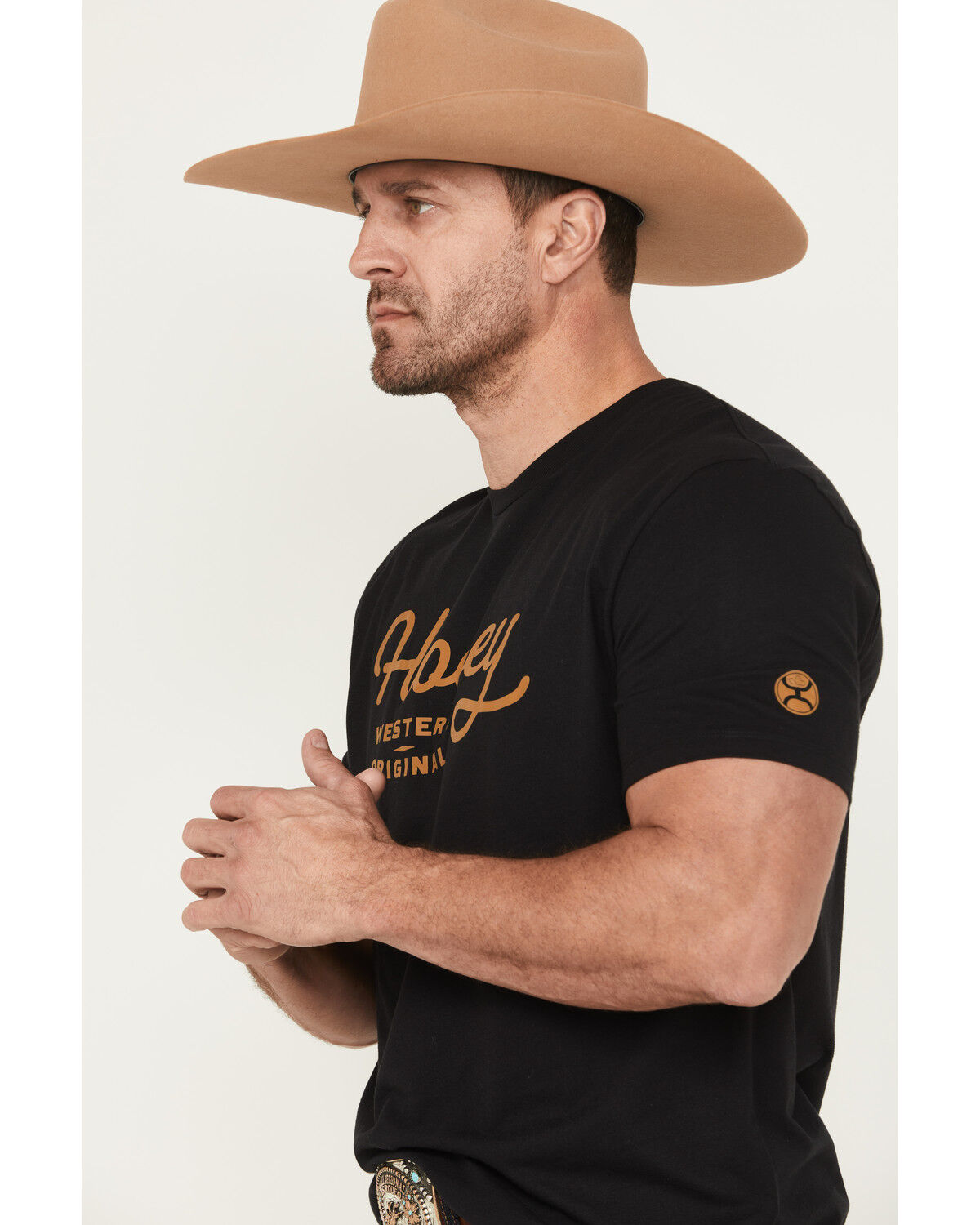 Image #2 - Hooey Men's OG Short Sleeve Graphic T-Shirt, Black, hi-res