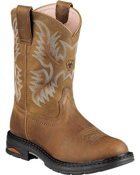 Image #1 - Ariat Women's Tracey Pull On Work Boots - Composite Toe, Dusty Brn, hi-res