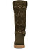 Image #4 - Dingo Women's Troubadour Studded Tall Fashion Boots - Round Toe, Olive, hi-res