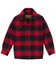 Image #1 - Wrangler Boys' Buffalo Plaid Print Long Sleeve Snap Shirt Jacket, , hi-res