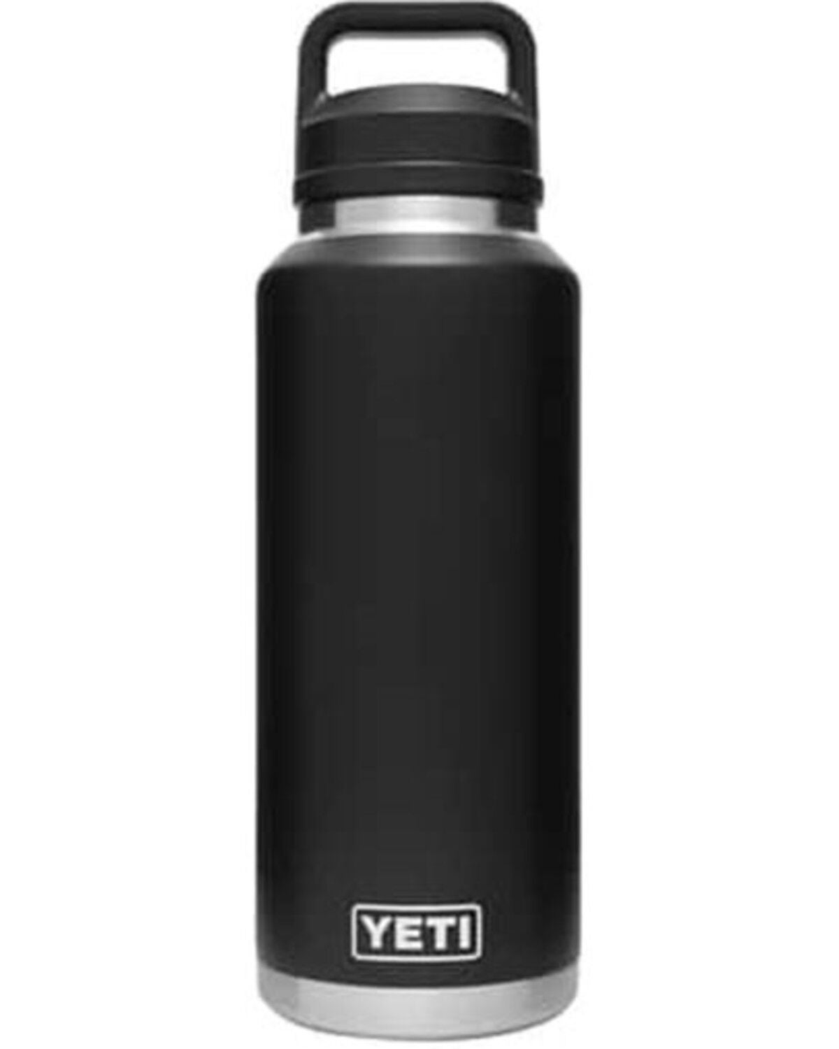 YETI Rambler&reg; Chug Cap 46oz Water Bottle, Black, hi-res