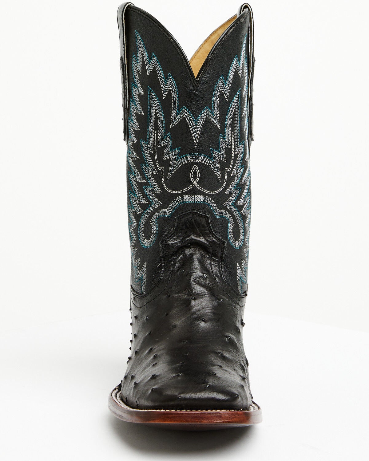 Image #4 - Cody James Men's Buzzard Exotic Full Quill Ostrich Western Boots - Broad Square Toe, Black, hi-res